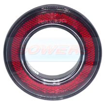 98mm Round Red Rear Outer Ring Reflector For 55mm Combinable Lights Lamps